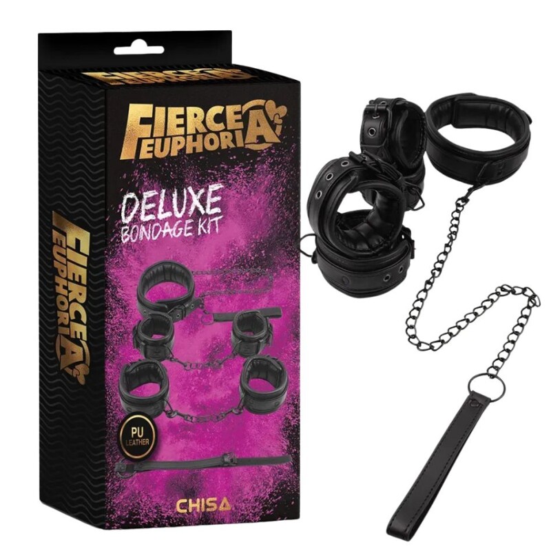 Бондажний набір Chisa Fierce Euphoria 5 предметів, чорний, 5 предметів