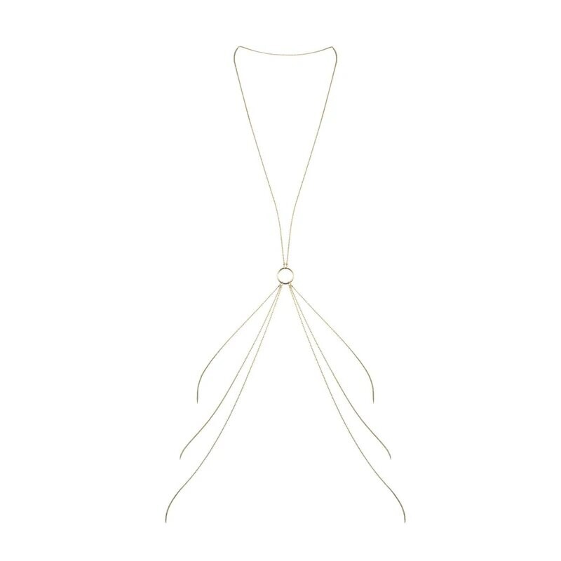 Прикраса для тіла Bijoux Indiscrets Magnifique 8 Body Chain, золотаве - Зображення 5