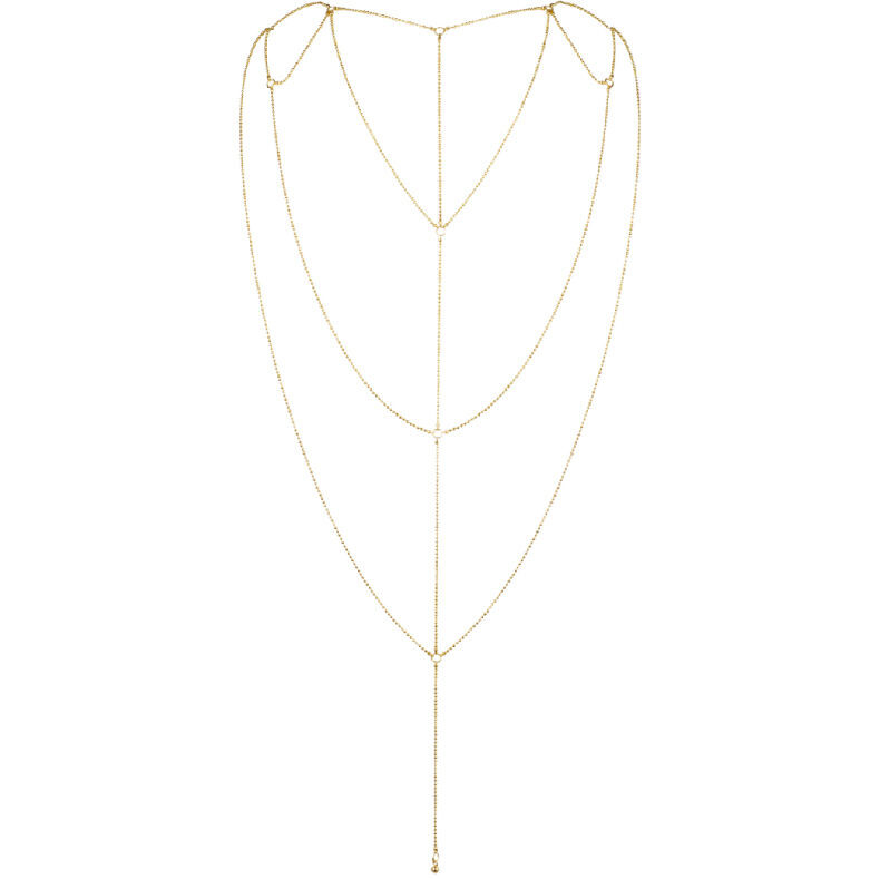 Прикраса для спини Bijoux Indiscrets Magnifique Back and Cleavage Chain, золота - Изображение 3