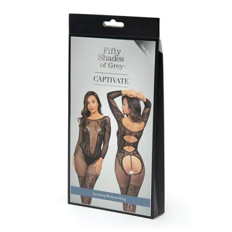 Бодістокінг з комбінованого матеріалу Fifty Shades Of Grey Captivate  чорний, розмір One Size (EU: 36-44) - Изображение 2