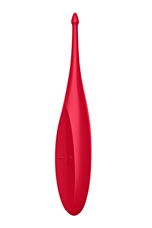 Вібратор Satisfyer Twirling Fun для точкової стимуляції ерогенних зон, червоний, 17.5 х 2.5 см
