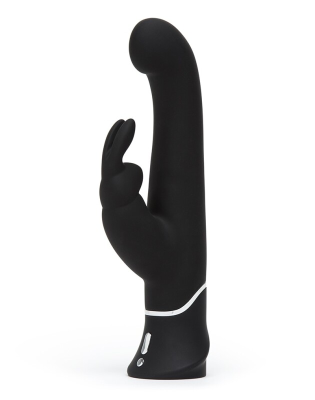 Вібратор-кролик Lovehoney Happy Rabbit силіконовий, чорний, 24 х 4 см