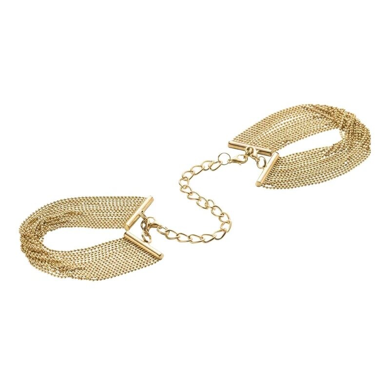 Браслети-наручники MAGNIFIQUE Bijoux Indiscrets, золоті - Изображение 5