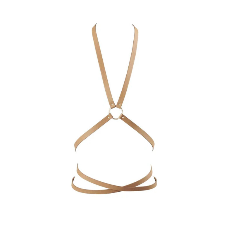Портупея на груди з акцентом на талії MAZE Bijoux Indiscrets бежева, OS - Зображення 3