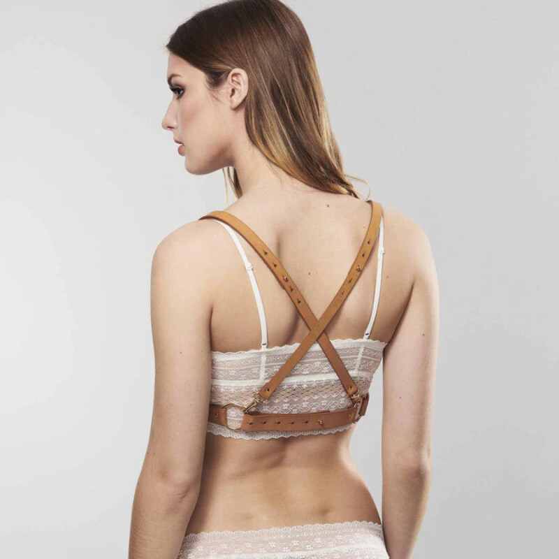 Портупея на груди MAZE Bijoux Indiscrets бежева, OS - Зображення 2