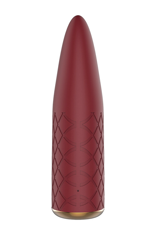 Мінівібратор Dream Toys Romance з рельєфною поверхнею бордовий, 11 х 4 см - Зображення 3