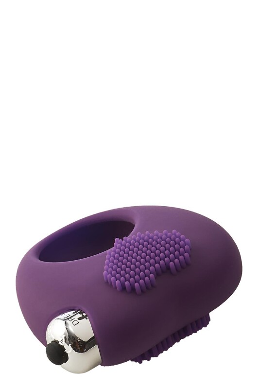 Ерекційне кільце з вібрацією Dream Toys FLIRTS COCKRING PURPLE - Зображення 4
