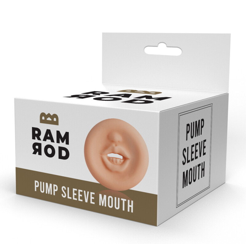 Насадка для вакуумної помпи Dreamtoys Ramrod у вигляді рота, бежева, 7.5 х 5 см - Зображення 1