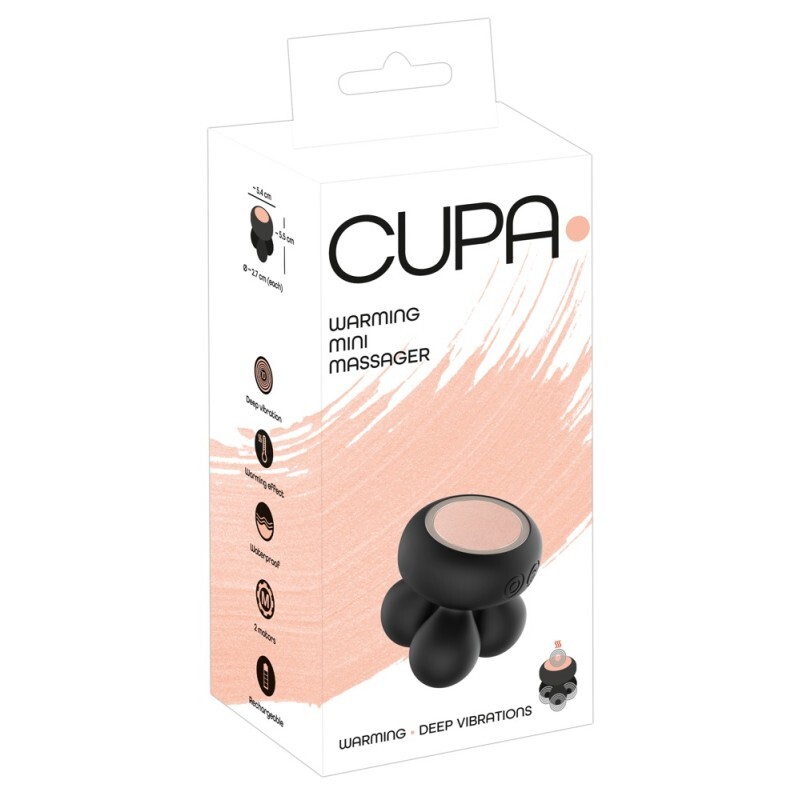 Міні-масажер CUPA Warming Mini Massager з підігрівом, 5.5 см х 5.4 см