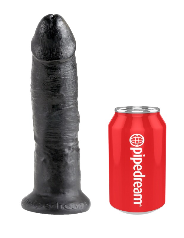 Страпон реалістичний Pipedream King Cock 9 на ременях, чорний, 23 х 5 см - Изображение 4