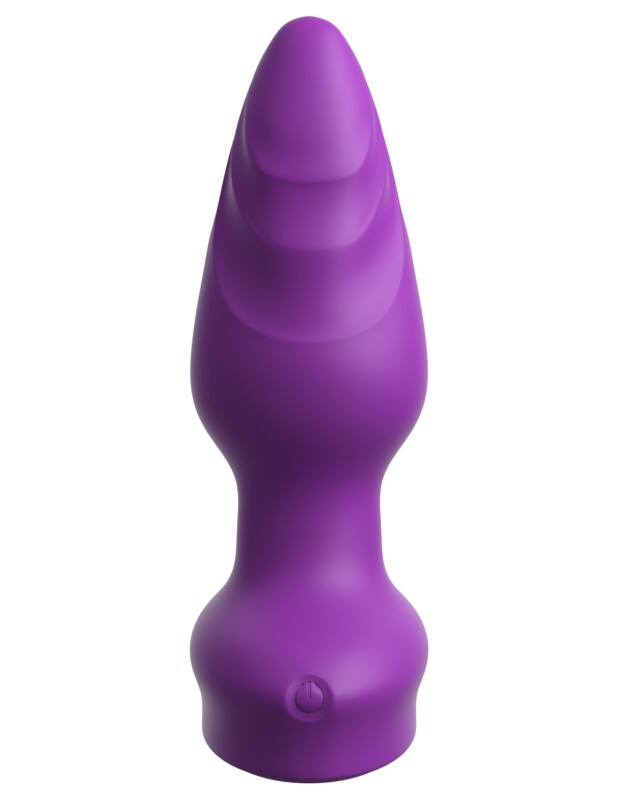 Анальна пробка з вібрацією Pipedream 3Some Wall Banger Plug, фіолетова, 12 х 3.8 см - Изображение 4