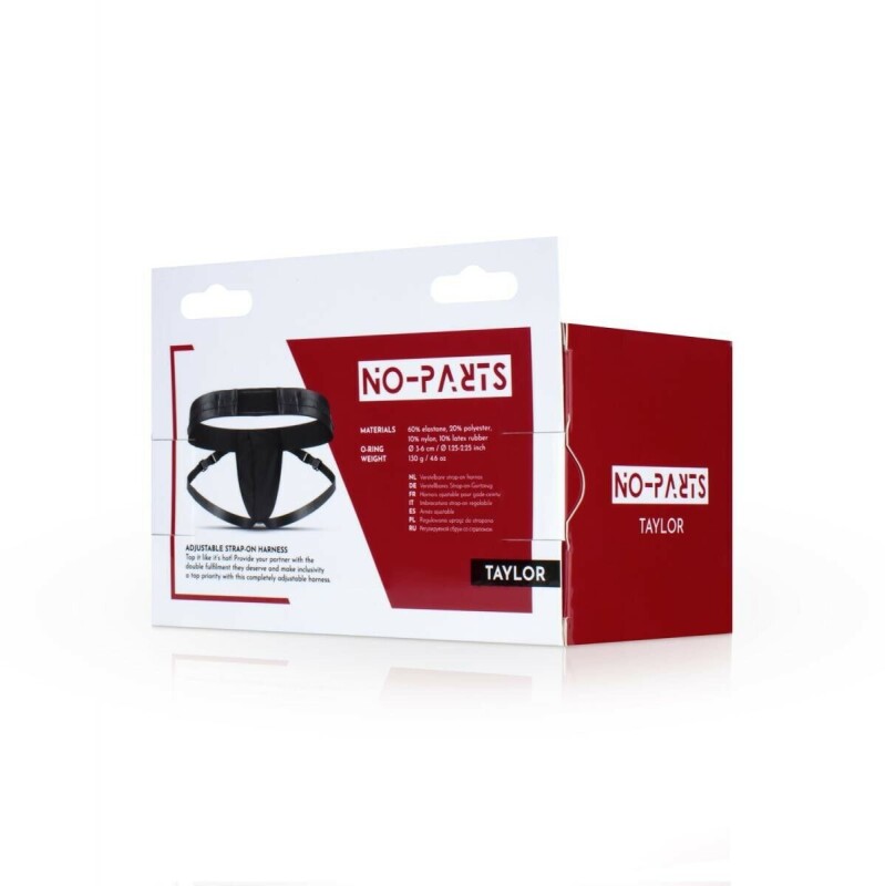 Трусики для страпону No-Parts Taylor, чорні, One Size - Изображение 5