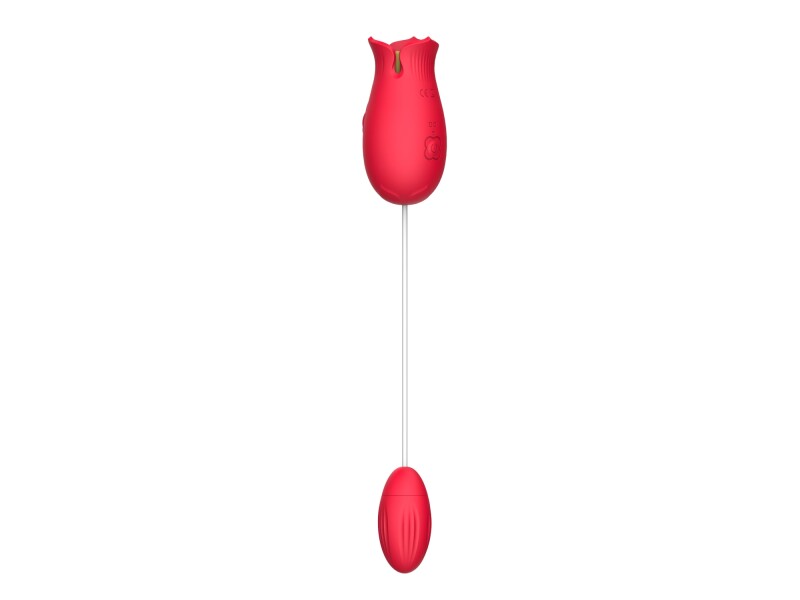 Віброяйце Boss Of Toys з вакуумним стимулятором, червоне, 15 х 2.8 см - Изображение 7