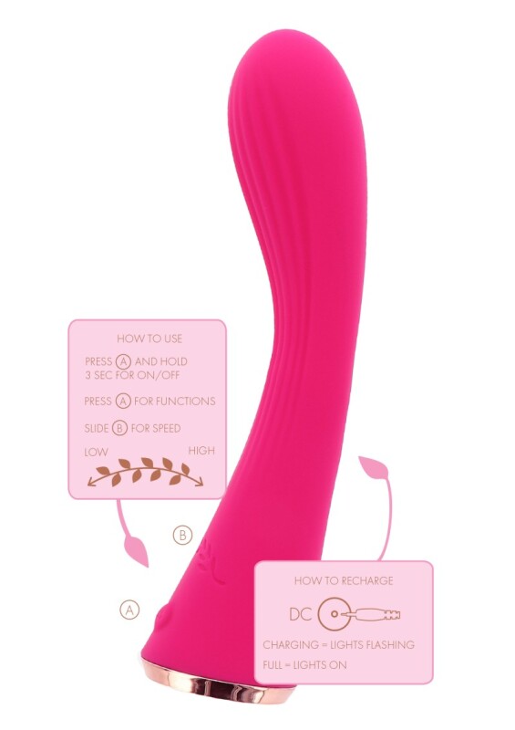 Вібратор для точки G Toy Joy, рожевий, 17.5 х 3.5 см - Изображение 6