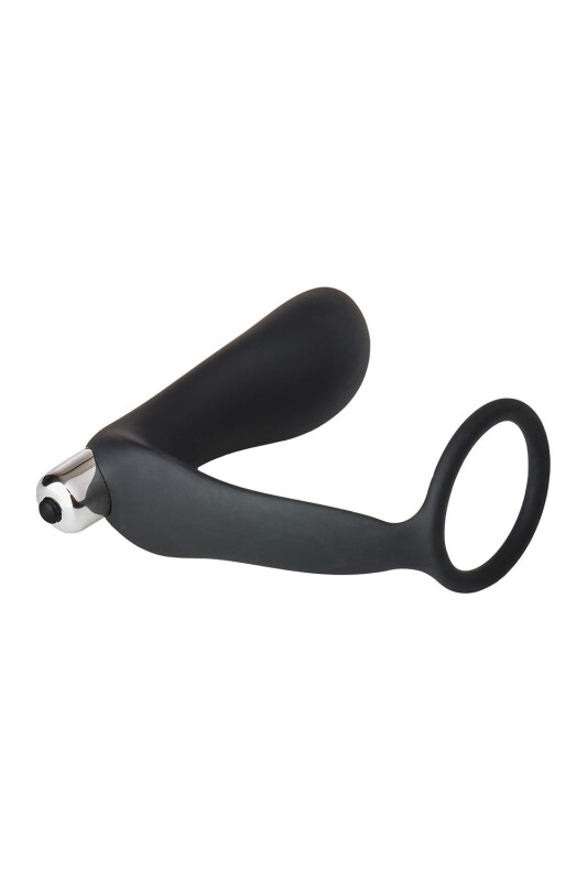 Вібромасажер простати Dream Toys Fantasstic з ерекційним цільцем, чорний, 12 х 3.4 см - Зображення 3
