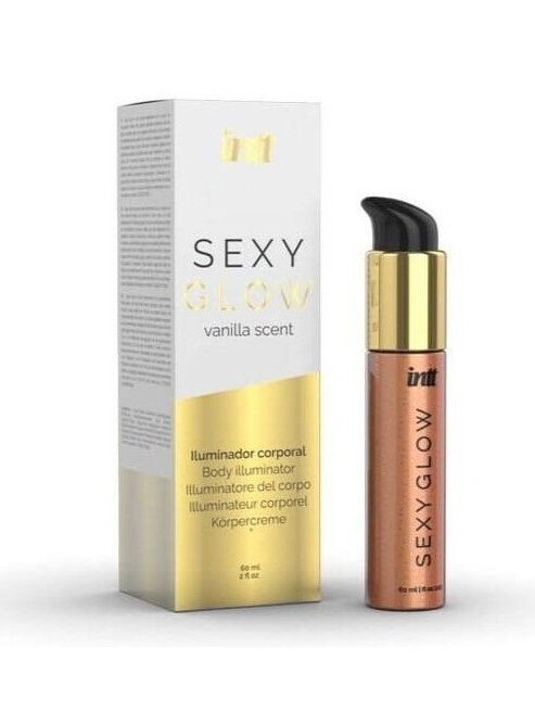 Крем-шиммер для тіла Intt Sexy Glow, 60 мл, з ароматом ванілі