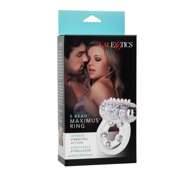 Ерекційне кільце з вібрацією California Exotics 4 Bead Maximus Ring - Изображение 4