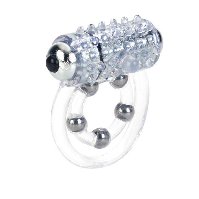 Ерекційне кільце з вібрацією California Exotics 4 Bead Maximus Ring - Изображение 2