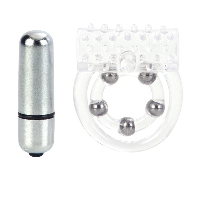 Ерекційне кільце з вібрацією California Exotics 4 Bead Maximus Ring - Изображение 3