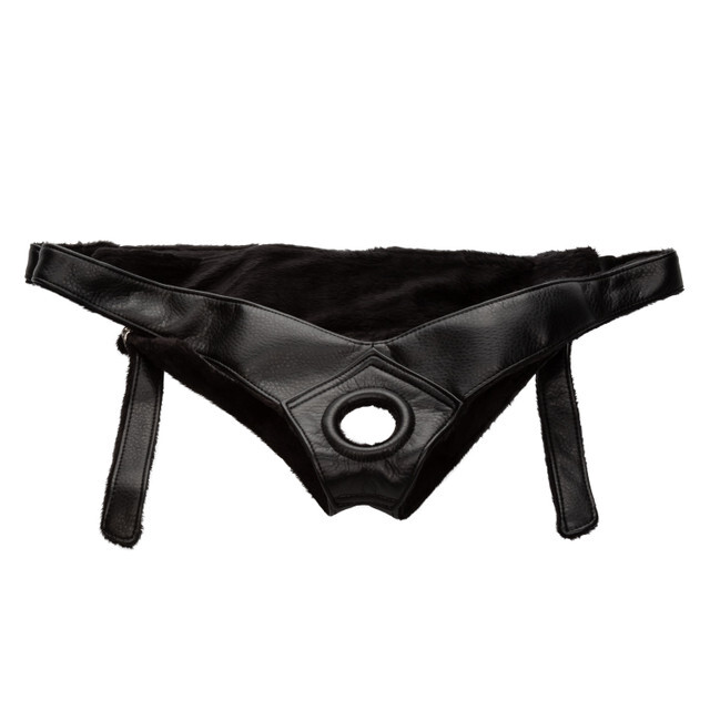 Трусики для страпону Universal Love Rider Platinum Harness, шкірозамінник, чорні - Зображення 2