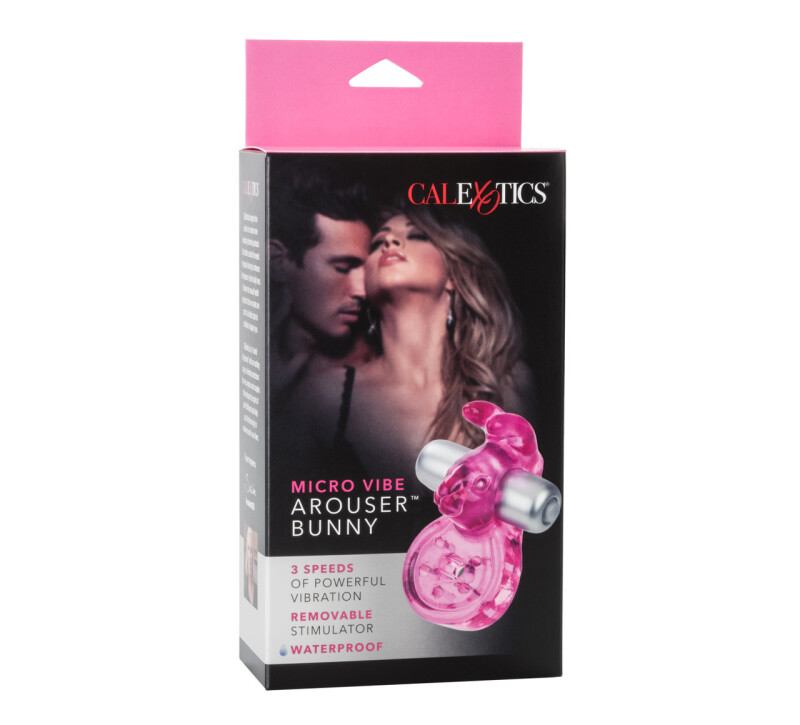 Еркційне вібро-кільце з кроликом California Exotic Novelties рожеве, 6.2 х 3.7 см - Изображение 1