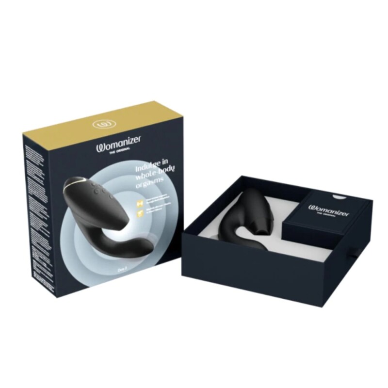 Безконтактний вібратор-стимулятор Womanizer Duo 2 Black, чорний - Изображение 9