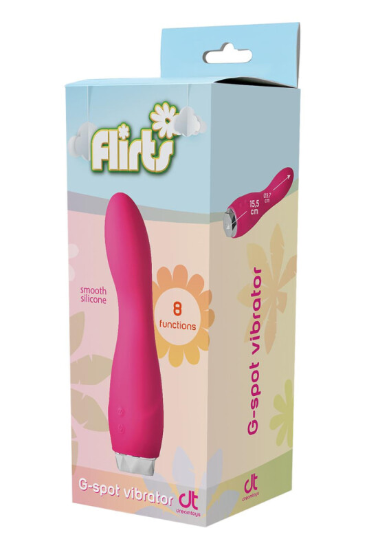 Вібратор для точки G Dream Toys Flirts G-Spot, рожевий, 17 х 3 см - Изображение 1