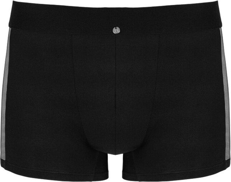 Труси чоловічі S/M Obsessive Boldero, з сіточкою, чорні - Изображение 2