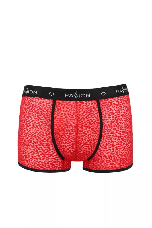 Сексуальні чоловічі труси Passion Men Parker, S/M, з інтимним вирізом, з візерунком, червоні - Зображення 2