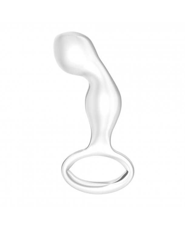 Анальна пробка Lovetoy Glass Romance, скляна, 11.4 х 2.9 см