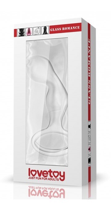 Анальна пробка Lovetoy Glass Romance, скляна, 11.4 х 2.9 см - Изображение 1