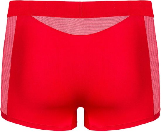 Труси чоловічі S/M Obsessive Boldero, з сіточкою, червоні - Зображення 3