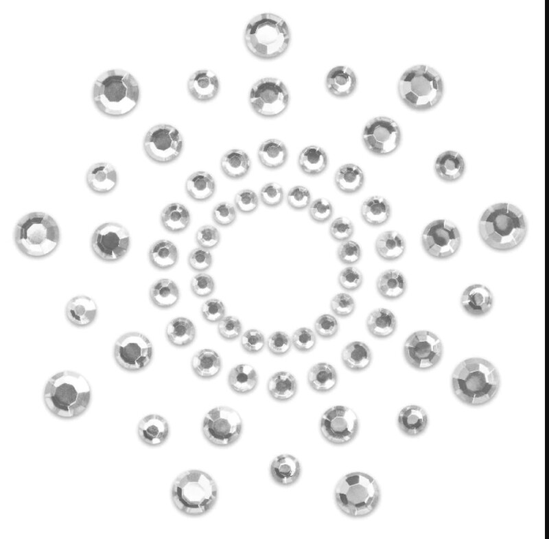 Наклейки на груди BIJOUX INDISCRETS MIMI SILVER - Зображення 2