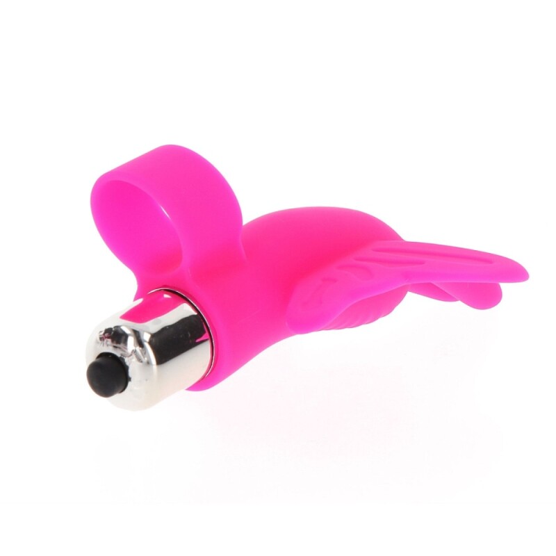 Вібратор на палець Toy Joy Butterfly Pleaser у вигляді метелика, рожевий, 11 х 7 см - Изображение 5