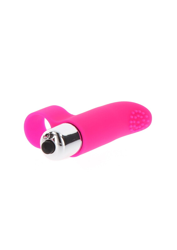 Вібратор на палець Tickle Pleaser рожевий, 8 х 2 см - Зображення 2