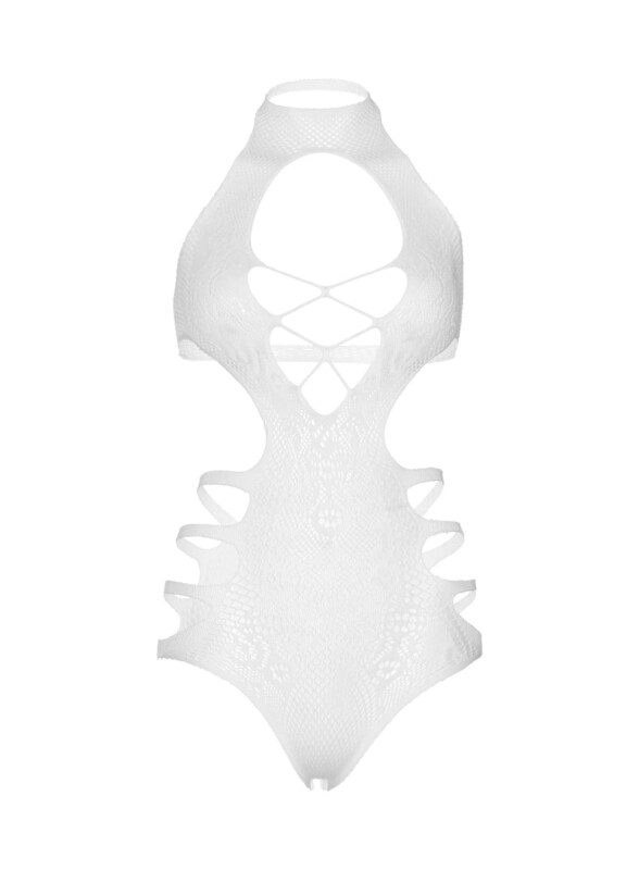 Сексуальне боді Leg Avenue Meet Me in Malibu Lace Bodysuit білого кольору, розмір OS - Зображення 4