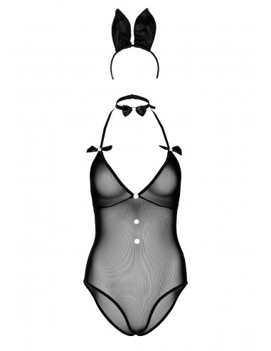 Костюм кролика еротичний Daring Intimates Classic Bunny, 3 предмети, чорний, S/M - Изображение 4