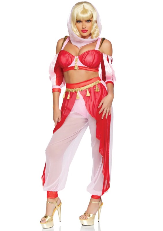 Костюм джина Leg Avenue, М, Costume Dreamy Genie, червоний