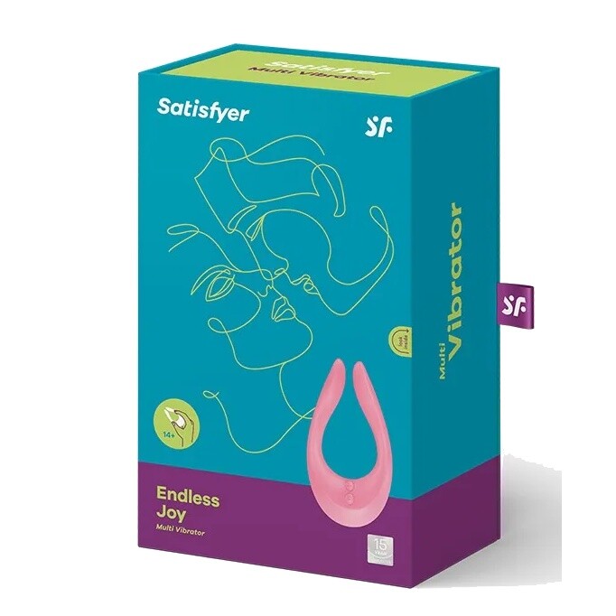 Вібратор для пар Satisfyer Endless Joy рожевий, 13 х 7 см - Изображение 1