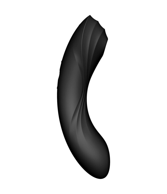 Вібратор Satisfyer Curvy Trinity 4 з вакуумною стимуляцією, чорний, 17 х 4.2 см - Изображение 7