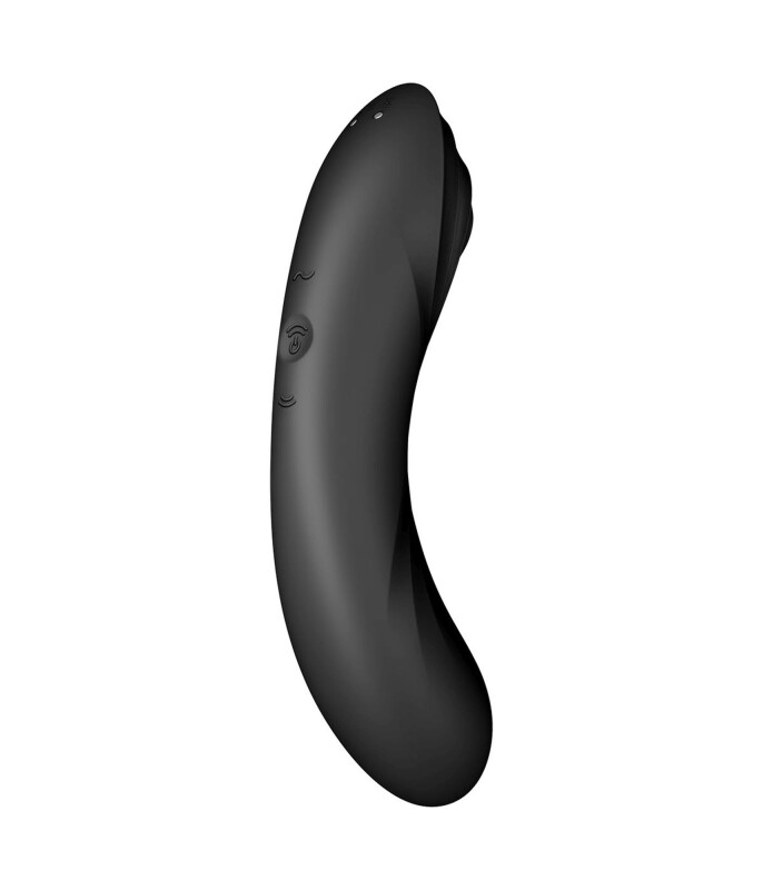 Вібратор Satisfyer Curvy Trinity 4 з вакуумною стимуляцією, чорний, 17 х 4.2 см - Изображение 6