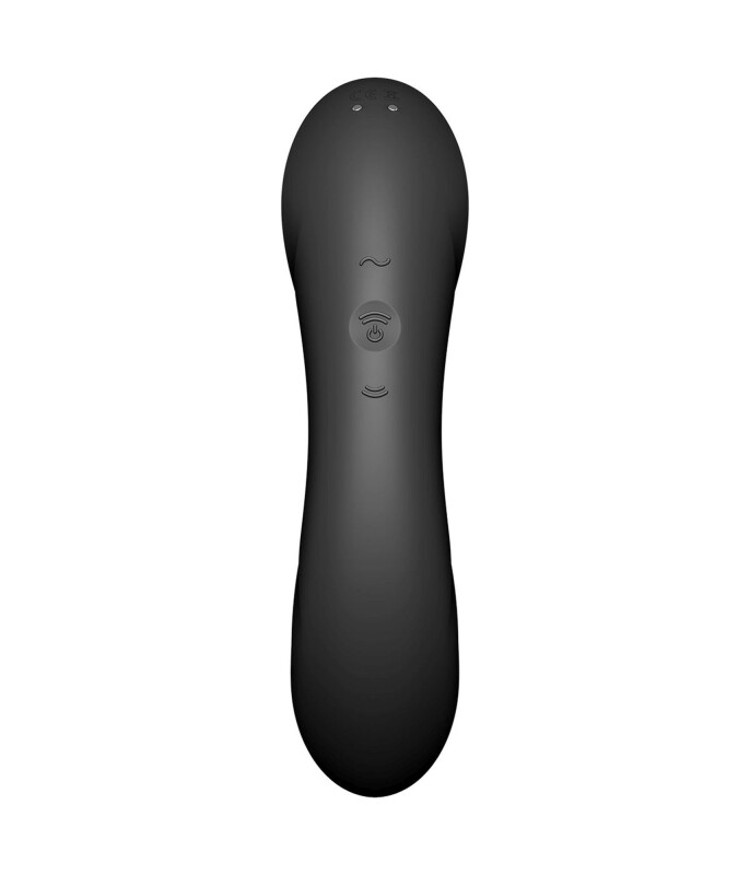 Вібратор Satisfyer Curvy Trinity 4 з вакуумною стимуляцією, чорний, 17 х 4.2 см - Изображение 5
