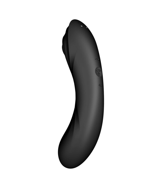 Вібратор Satisfyer Curvy Trinity 4 з вакуумною стимуляцією, чорний, 17 х 4.2 см - Изображение 4