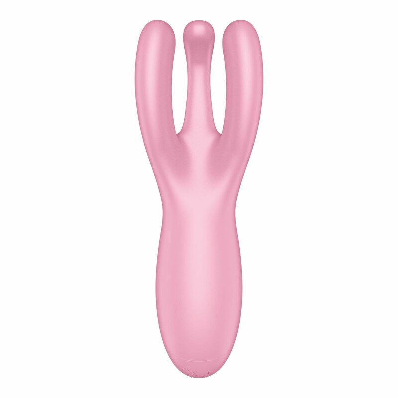 Вібратор потрійний Satisfyer Threesome 4 з додатком, рожевий, 14 х 5.5 см - Изображение 5