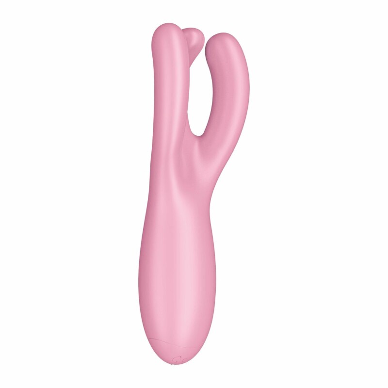 Вібратор потрійний Satisfyer Threesome 4 з додатком, рожевий, 14 х 5.5 см - Изображение 6