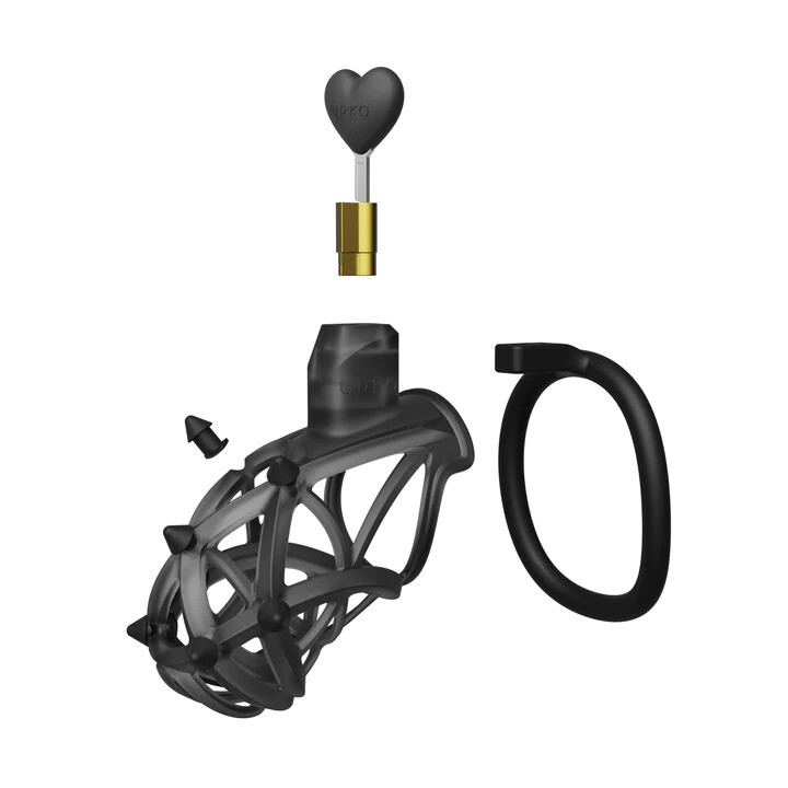 Ключик для пояса вірності UPKO Caged Beast Male Chastity Device Kit, чорний - Зображення 4