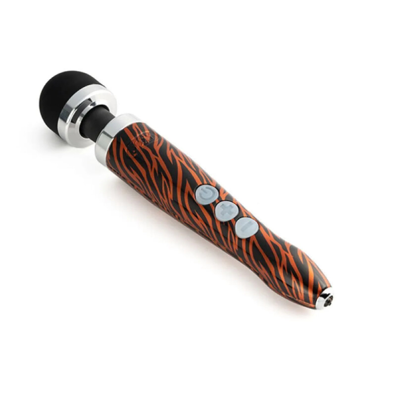 Масажер-мікрофон Doxy Die Cast 3R Wand Vibrator Tiger, тигровий - Изображение 2