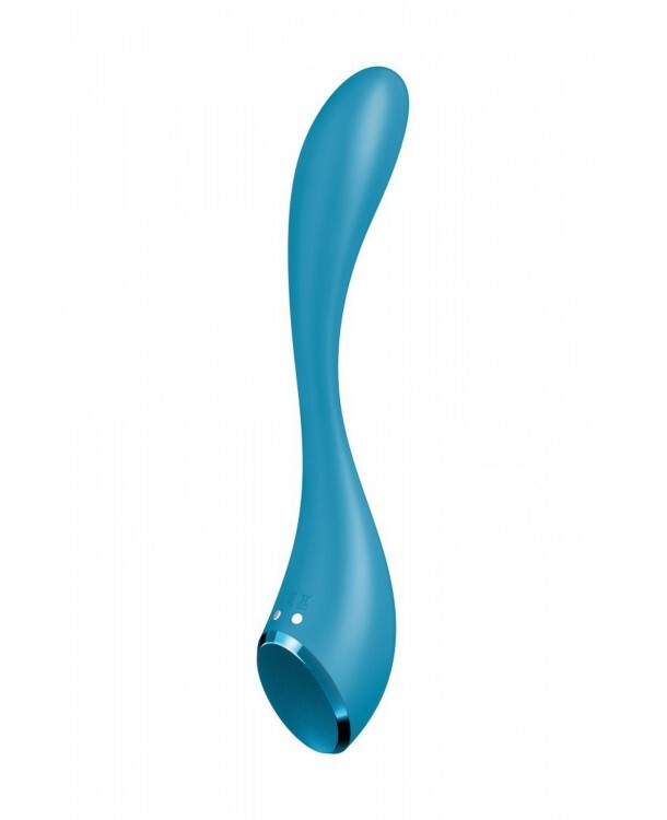 Вібратор для точки G, гнучкий Satisfyer G-Spot Flex 5 з додатком, блакитний, 19.6 х 3.4 см - Зображення 4