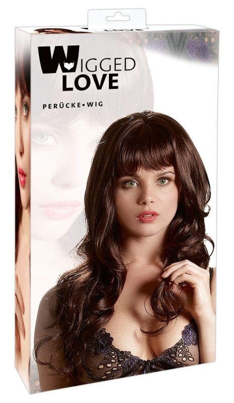 Перука довга з чубчиком Cottelli Collection Long Dark Brown Wig, 55 см - Изображение 1
