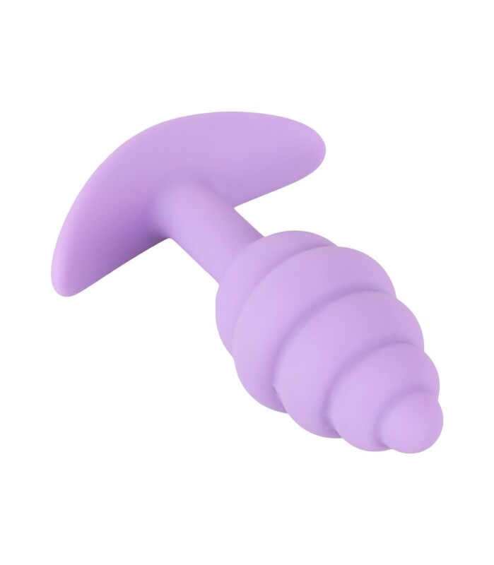 Анальна пробка Cuties Plugs Purple фіолетова, 7.5 см х 2.8 см - Зображення 4